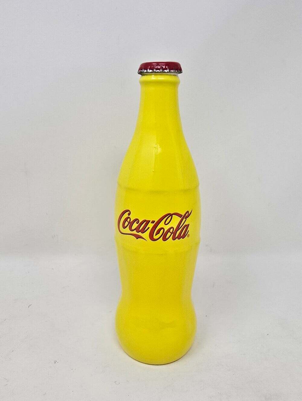 Coca Cola Bottle Yellow Lemon Rare Limited Edition Selfridges Dept Store UK 8"